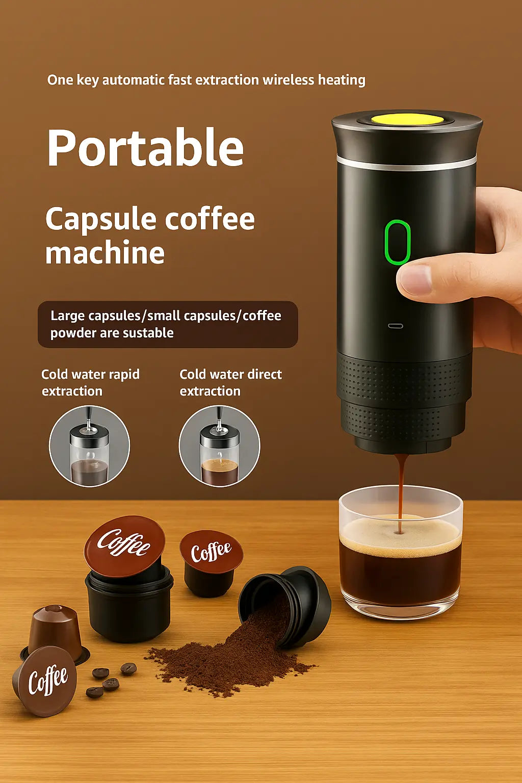 JetBrews Portable Coffee Maker VelvShop